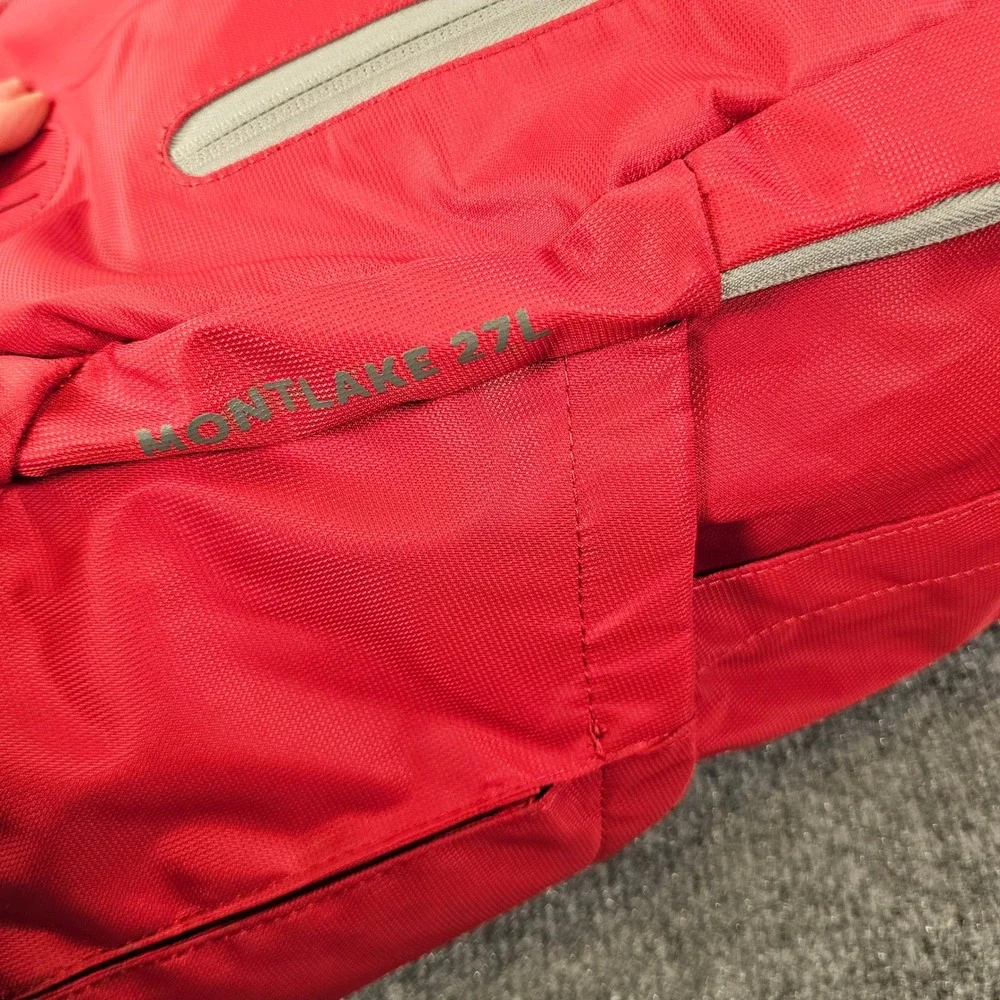 Eddie Bauer Montlake 27L Backpack Ruby Red Ripstop Hiking Travel EBB1041 NEW